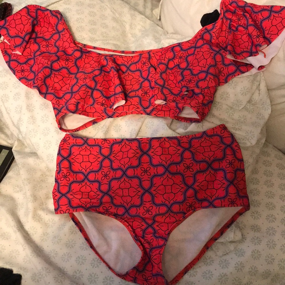 Off the shoulder bathing suit